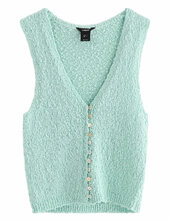 Vest Lillie Knitted Lindex Blue