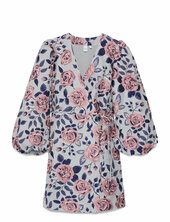 Yaskelly 7/8 Wrap Dress - D2d Yas Pink
