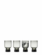 Water Glass Sorrento 4 Pcs Lyngby Glas Grey