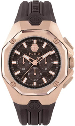 Philipp Plein Herreur Pwtba0223 Octagon Brun/gummi Ø44 Mm