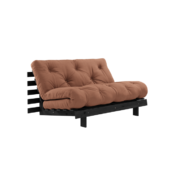 Karup Design Roots Sovasofa Med Roots Madras 140x200 Clay Brown/sortlakeret