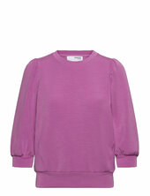 Slftenny 3/4 Sweat Top Noos Selected Purple