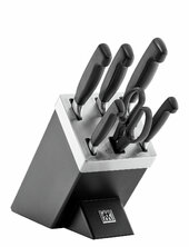 Sæt Med Knivblok + Kis Zwilling Black