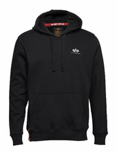 Basic Hoodie Small Logo Alpha Industries Black