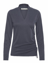 Grayseniw Wrap Top Inwear Navy