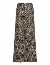 Objalba Lisa Wide Pant Print Noos Object Beige