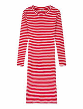 2x2 Cotton Stripe Duba Dress Mads Nørgaard Red