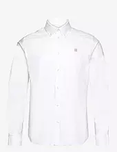 Konrad Contrast Oxford Shirt Les Deux White
