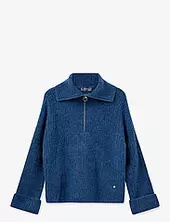 Mmsenada Thora Highneck Knit Mos Mosh Blue