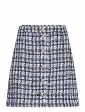 Yasbucana Hw Boucle Skirt Yas Navy