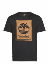 Stack Logo Short Sleeve Tee Black/wheat Boot Timberland Black