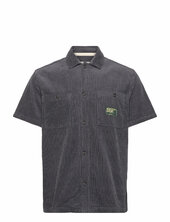 Aktheo Corduroy S/s Shirt Anerkjendt Grey
