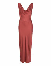 Disa Satin Dress Twist & Tango Red