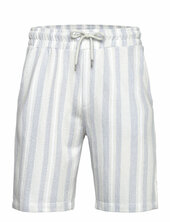 Striped Terry Shorts With Elastic W Lindbergh Patterned