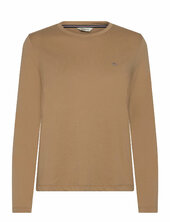 Reg Shield Logo Ls T-shirt Gant Cream