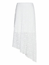 Asymmetric Lace Skirt Bubbleroom White