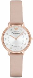 Emporio Armani Dameur Ar2510 Hvid/læder Ø32 Mm