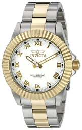 Invicta Herreur 16740 Pro Diver Hvid/gul Guldtonet Stål Ø44 Mm