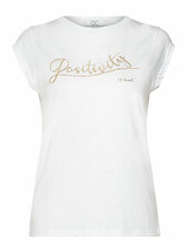 Cc Heart Positivity T-shirt - Cap Sleeve Coster Copenhagen White