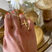 Metis Ring Guldbelagt Sterling