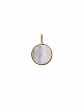 Pearl Charm Gold A-z Design Letters Gold