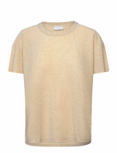 T-shirt With Shimmer Coster Copenhagen Beige