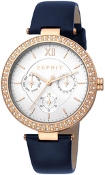 Esprit Dameur Es1l189l0055 Betty Sølvfarvet/læder Ø38 Mm