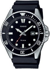 Casio Herreur Mdv-107-1a1vef Collection Sort/gummi Ø44.2 Mm