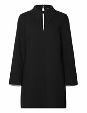 Whisper Ls Folded Cuff Dress French Connection Black