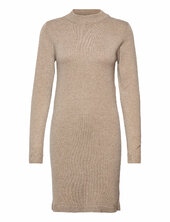 Objthess L/s Knit Dress Object Beige