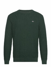 Cotton Textured C-neck Gant Green