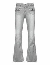 Flared Jeans With Pocket Mango Grey