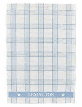 Checked Org Cotton Terry Kitchen Towel Lexington Home White