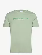 Copenhagen Print Tee S/s Lindbergh Green