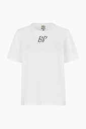 Jawo T-shirt - White Rhinestones - Baum Und Pferdgarten - Hvid S