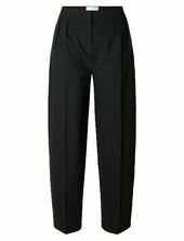 Slfeloise Hw Barrel Pant Selected Black