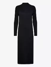 Women Dresses Flat Knitted Kneelength Esprit Casual Black