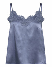 Rwjade Silk Strap Lace Top Rosemunde Blue