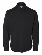 Slhslim-jersey Shirt Ls Noos Selected Black