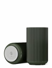 Lyngby Vase H31 Cm Dark Green Porcelain Lyngby Porcelæn Green