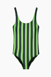 Sallee Swimsuit - Parisian Night/green Flash - Mads Nørgaard - Stribet Xs/s