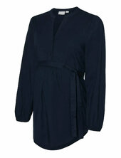 Mlelva Lia L/s Wo Top 2f Mamalicious Navy