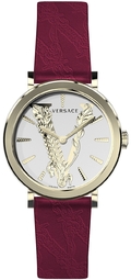 Versace Dameur Veri00320 V Virtus Sølvfarvet/læder Ø36 Mm