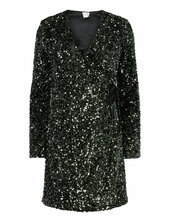 Yaselle Ls Wrap Dress - Show Yas Black