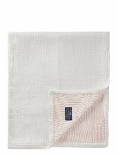 Striped Reversable Organic Cotton Bedspread Lexington Home White