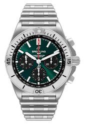 Breitling Herreur Ab01343a1l1a1 Chronomat B01 42 Grøn/stål Ø42 Mm