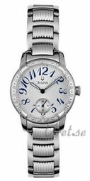 Bulova Dameur 96r001 Diamonds Dam Sølvfarvet/stål Ø30 Mm