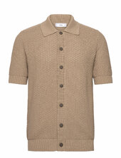 Cotton Knit Shirt Mango Beige
