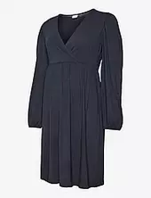 Mlkhloe Alison Tess Ls Jrs Short Dress Mamalicious Navy