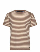 Ss Tee W Yarn Dye Stripes French Connection Brown